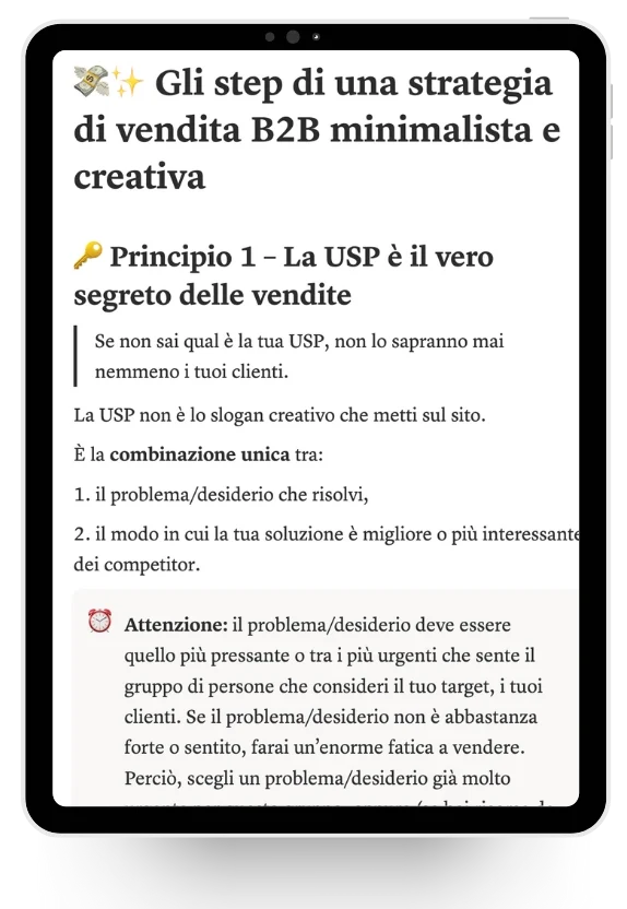 Guida contro saturazione del mercato