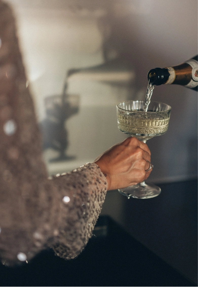 calice champagne riempito