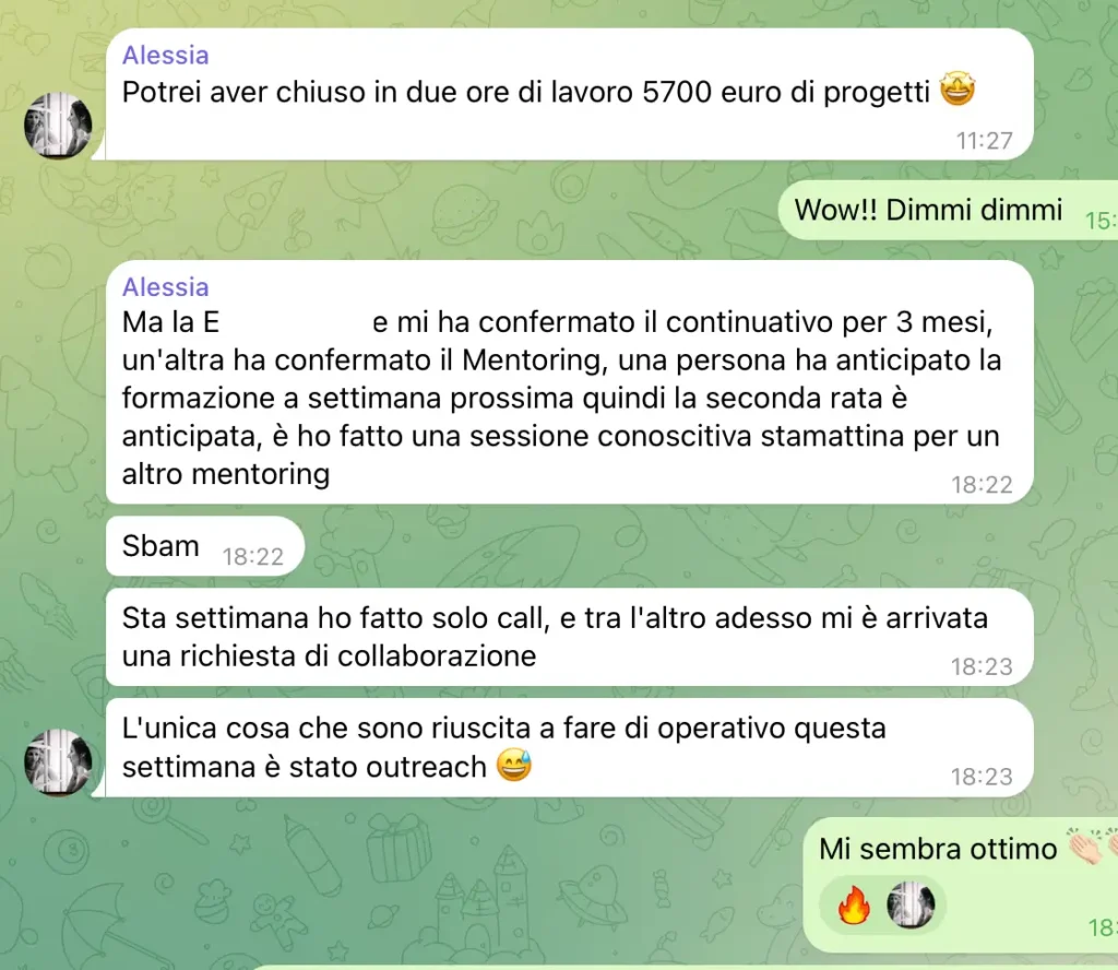 feedback Partner in Business 1 alessia pandolfi